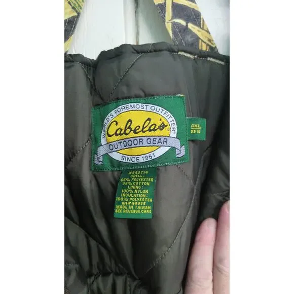 Cabela's Insulated skyline camo hunting Bibs 4XL